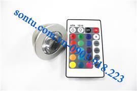  Đèn 3w 3 màu đuôi ghim E27 có điều khiển